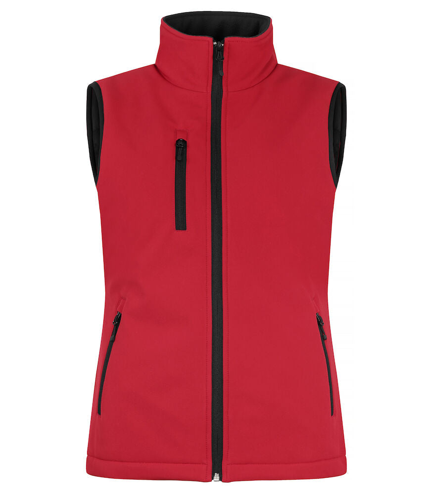 Padded Softshell Vest Women Red 020959