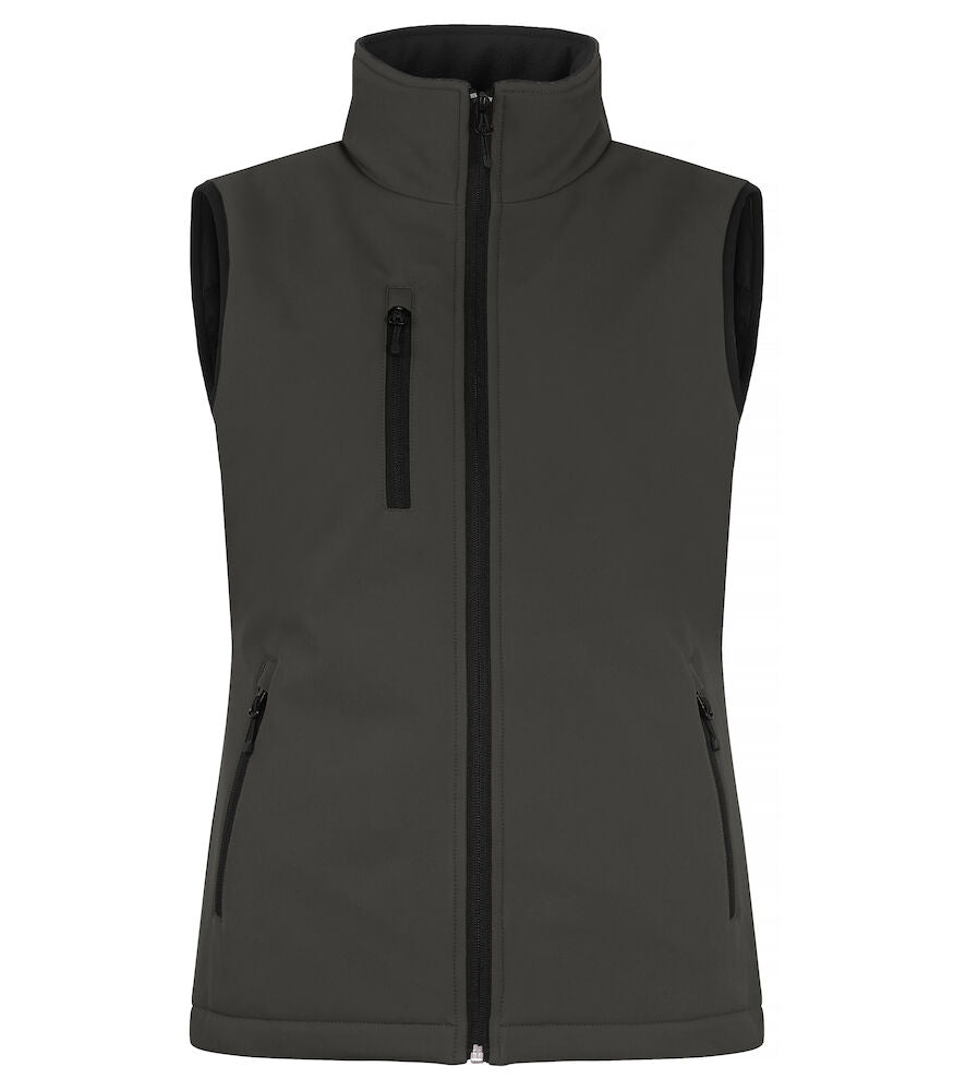 Padded Softshell Vest Women Dark Grey 020959