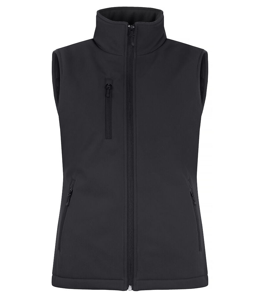 Padded Softshell Vest Women Black 020959