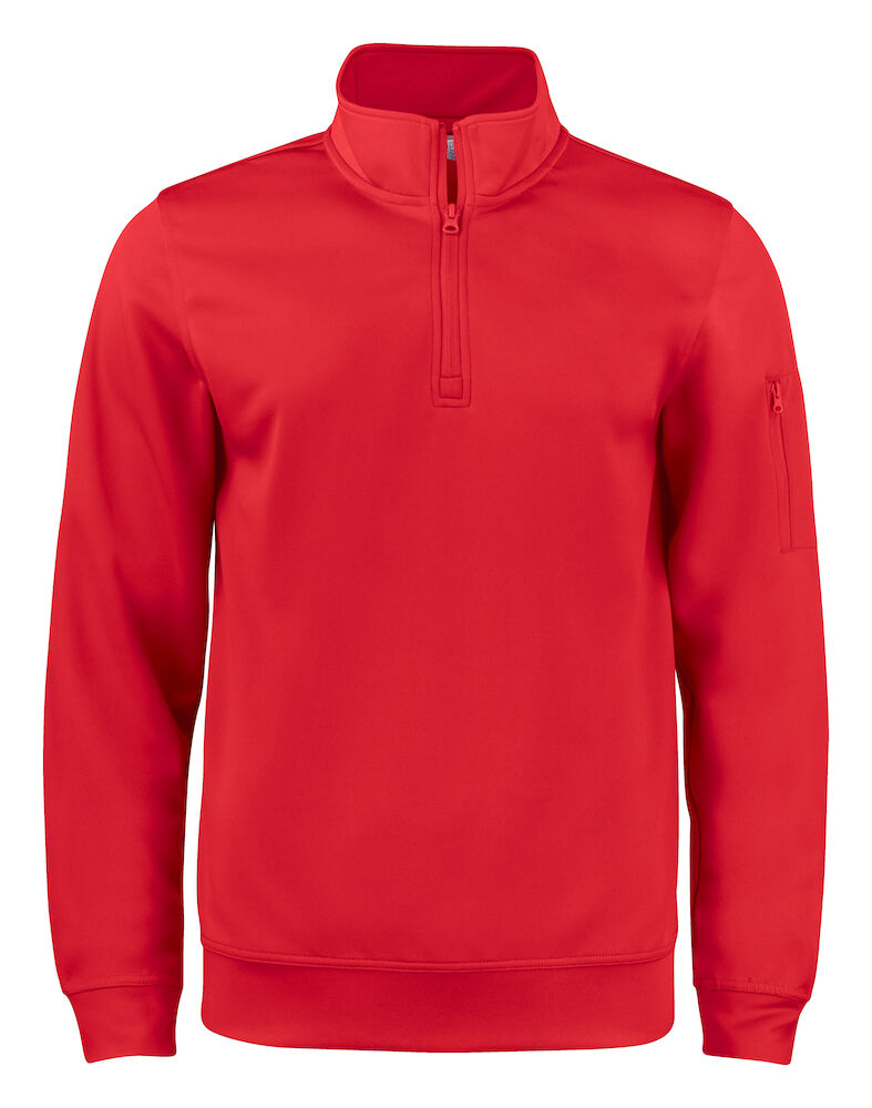 Basic Active Half Zip Red 021013