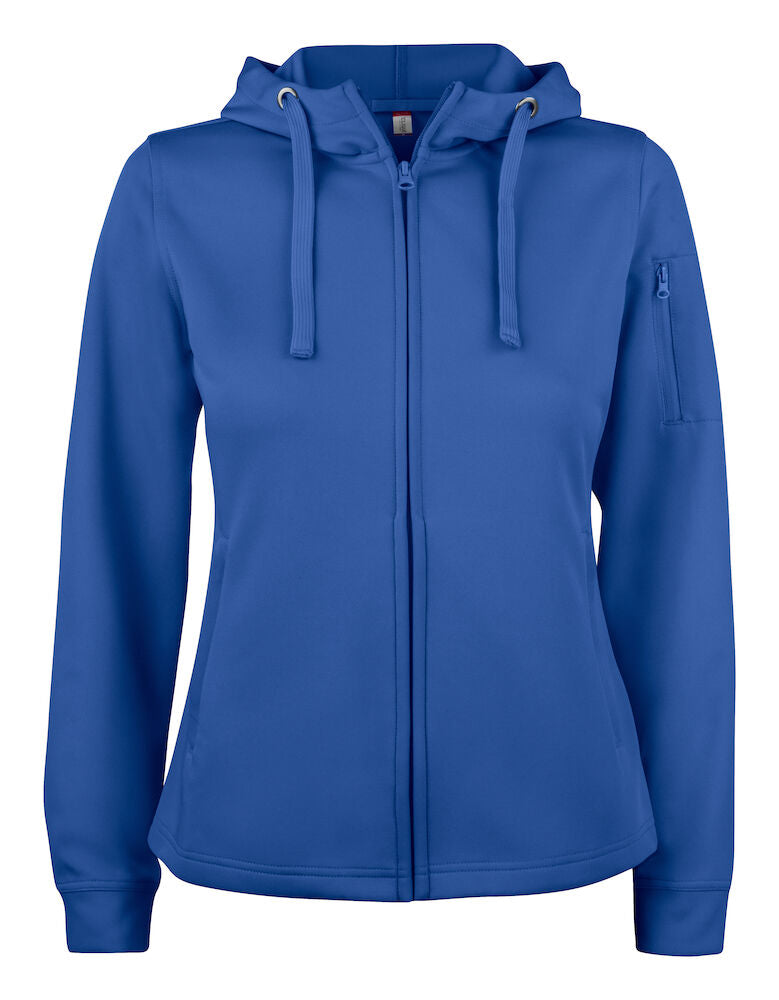 Basic Active Hoody Full Zip Women Royal Blue 021015