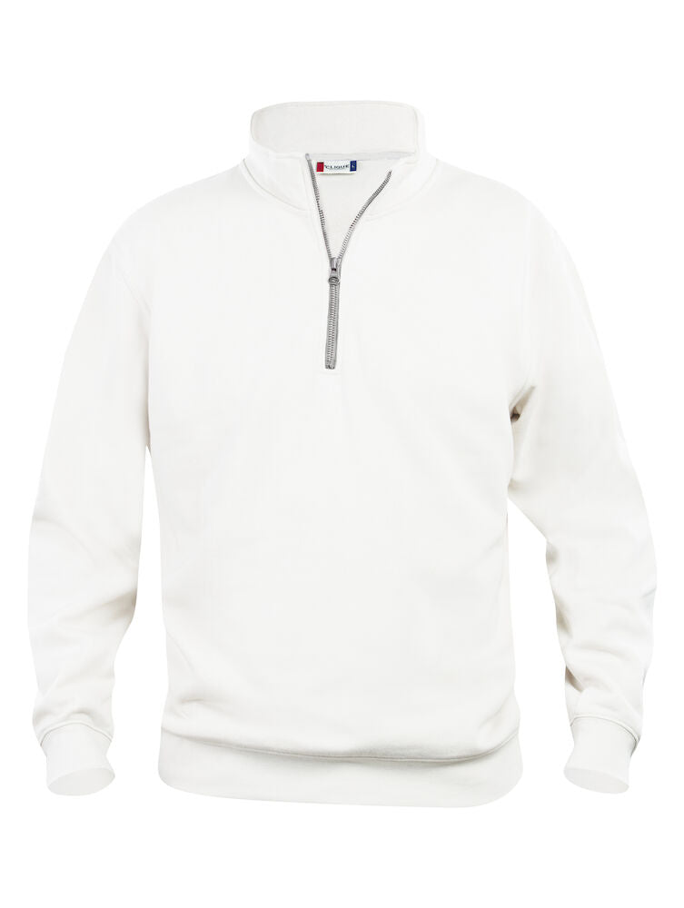 Basic Half Zip White 021033