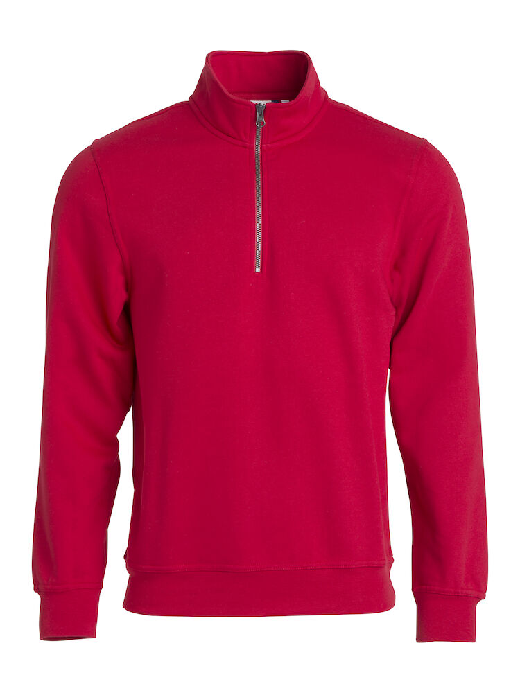 Basic Half Zip Red 021033