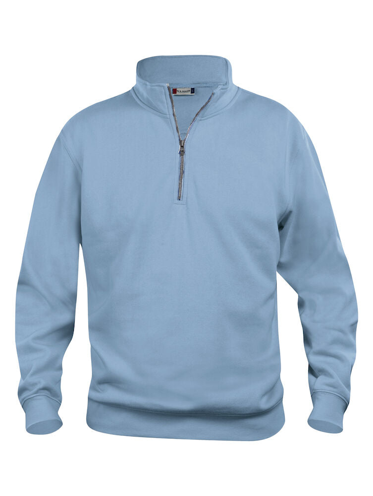 Basic Half Zip Light Blue 021033