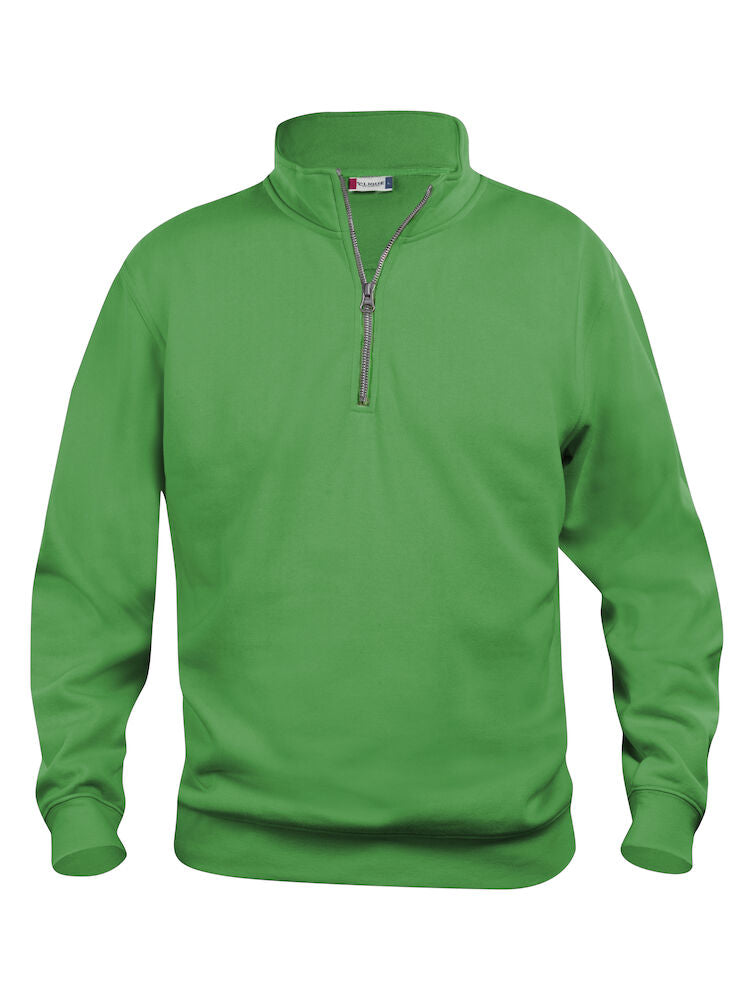 Basic Half Zip Apple Green 021033