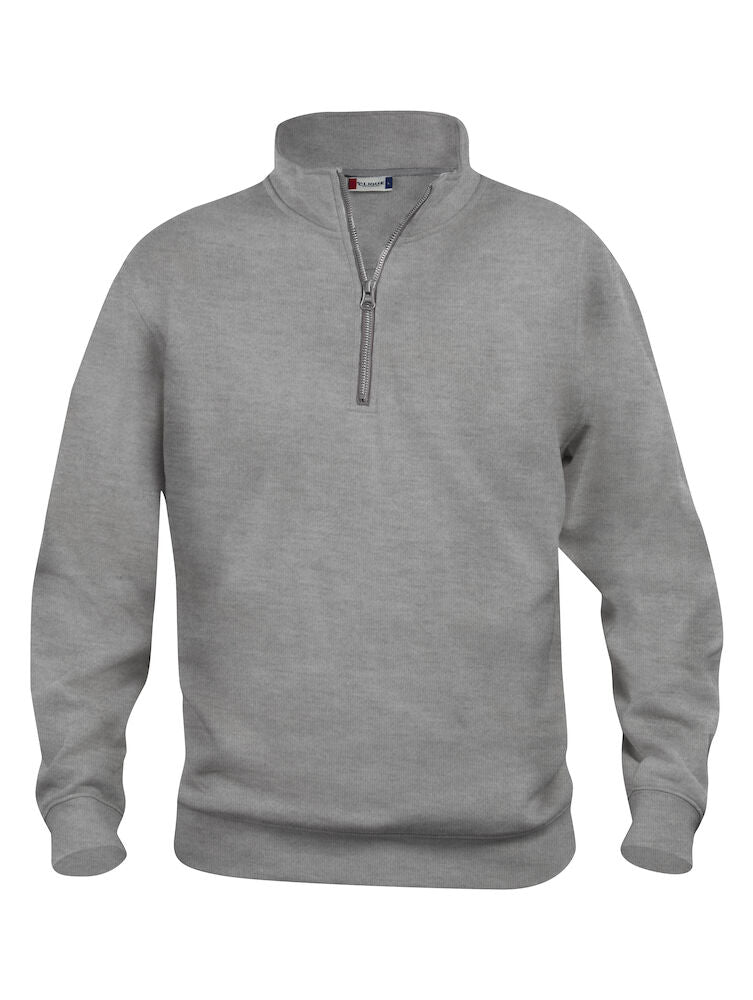 Basic Half Zip Grey Melange 021033