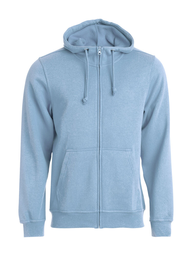 Basic Hoody Full Zip Light Blue 021034