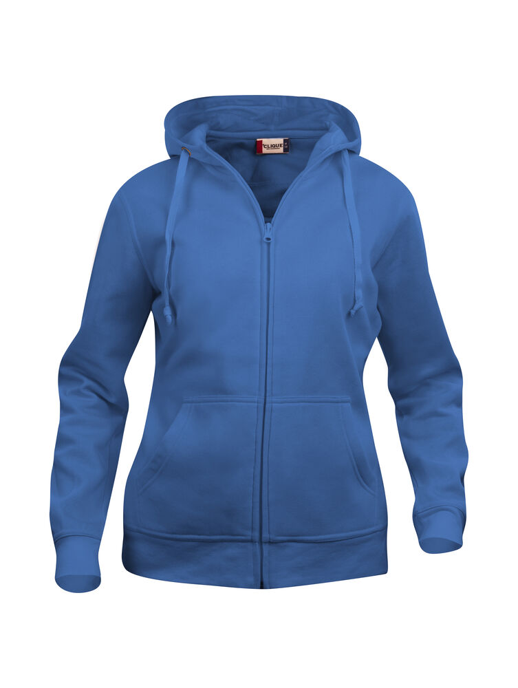 Basic Hoody Full Zip Women Royal Blue