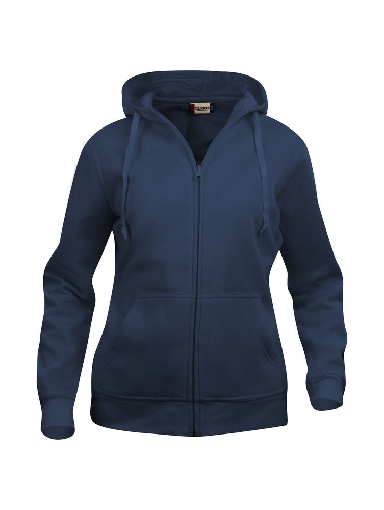 Basic Hoody Full Zip Women Dark Navy