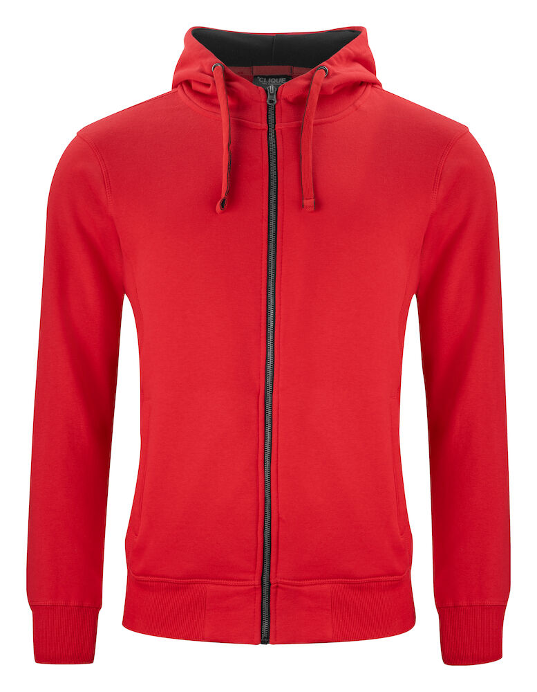 Classic Hoody Full Zip Red 021044