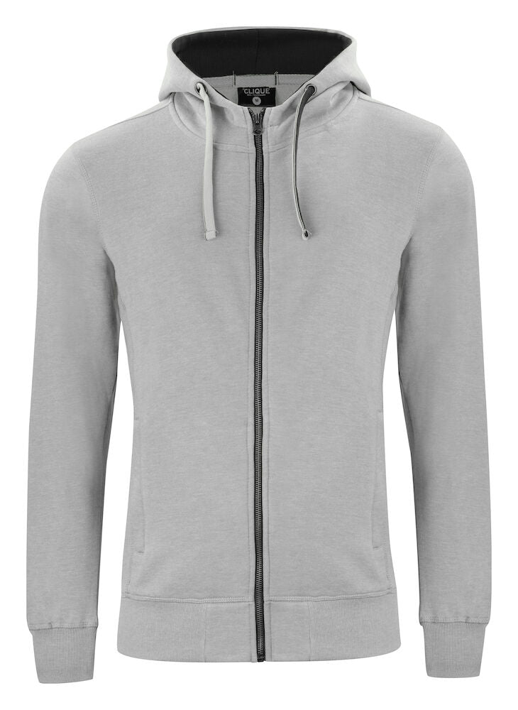 Classic Hoody Full Zip Grey Melange 021044