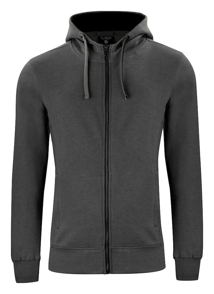 Classic Hoody Full Zip Anthracite Melange 021044