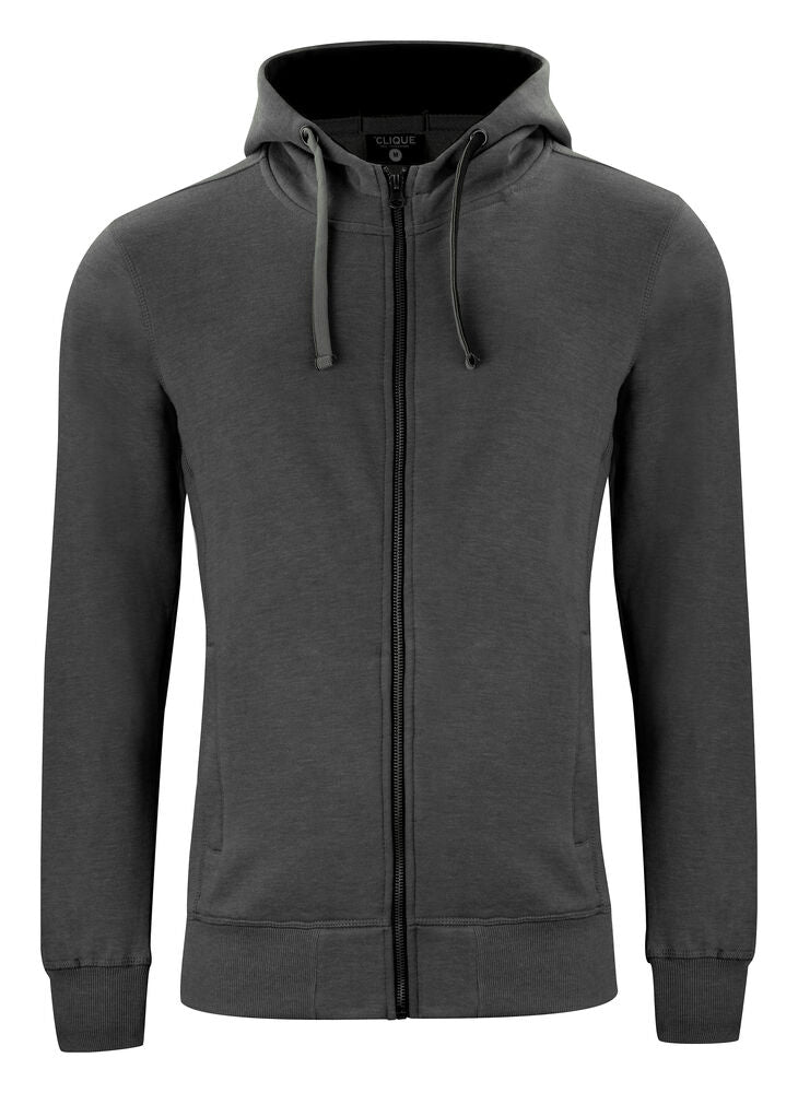 Classic Hoody Full Zip Anthracite Melange