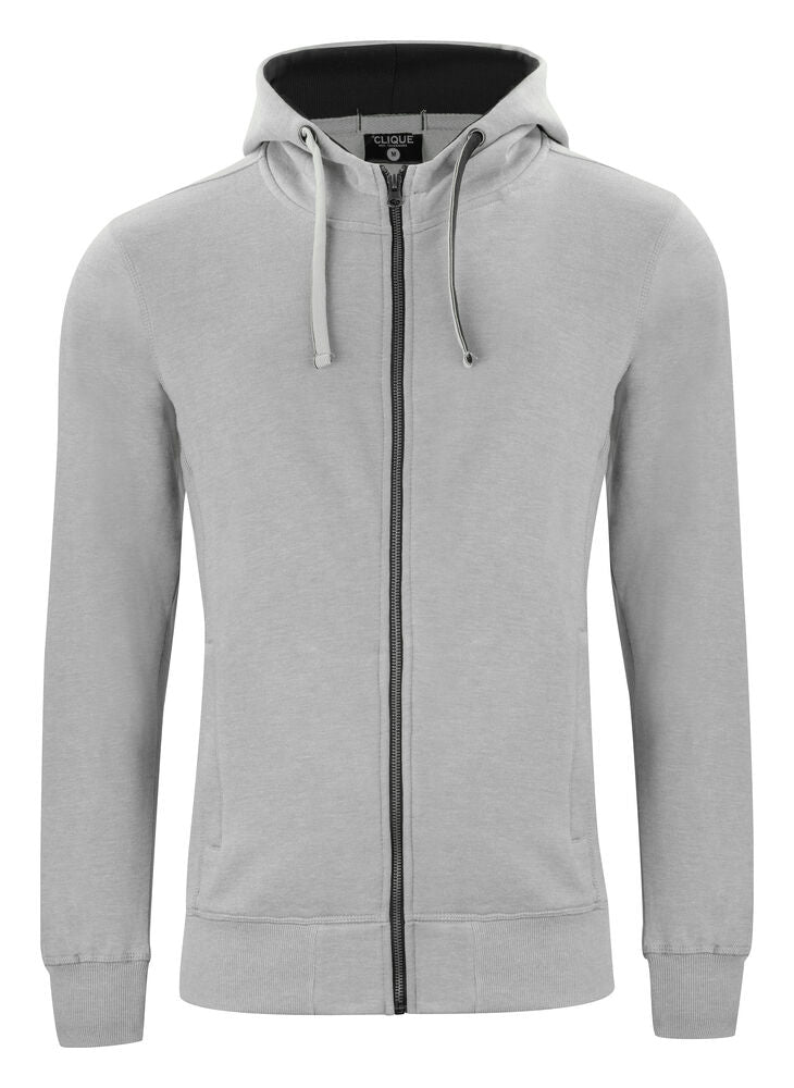 Classic Hoody Full Zip Grey Melange