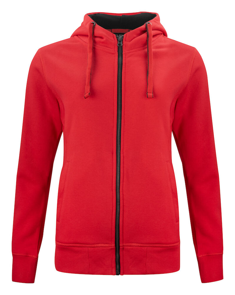 Classic Hoody Full Zip Women Red 021045