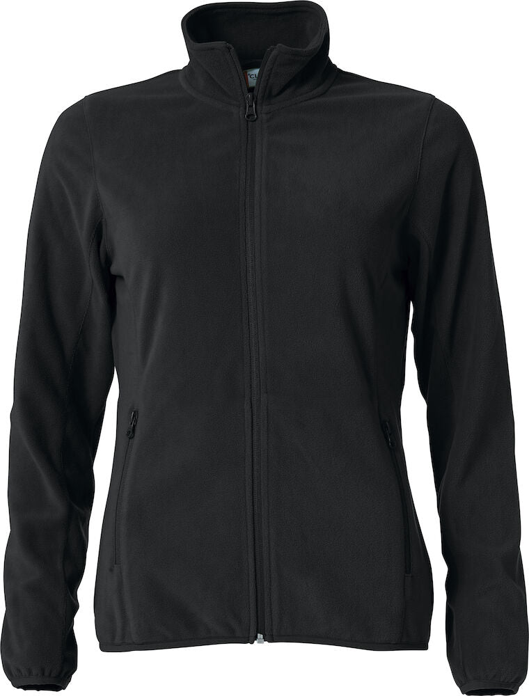 Basic Micro Fleece Jacket Women Black 023915