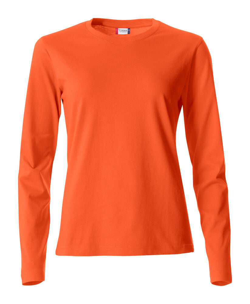 Basic-T L/S Women Blood Orange