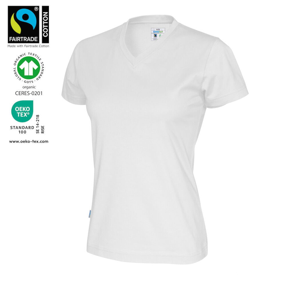 Cottover T-shirt V-neck Lady 141021