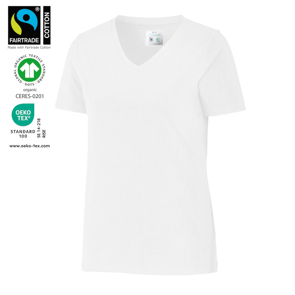 Cottover Stretch V-neck Lady 141025