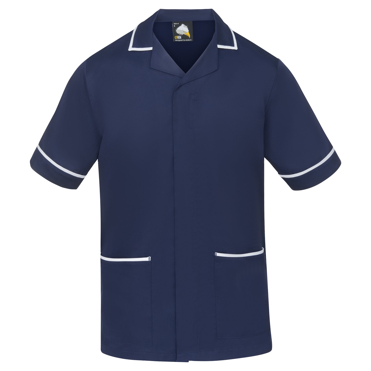 Darwin Male Tunic - Navy - White