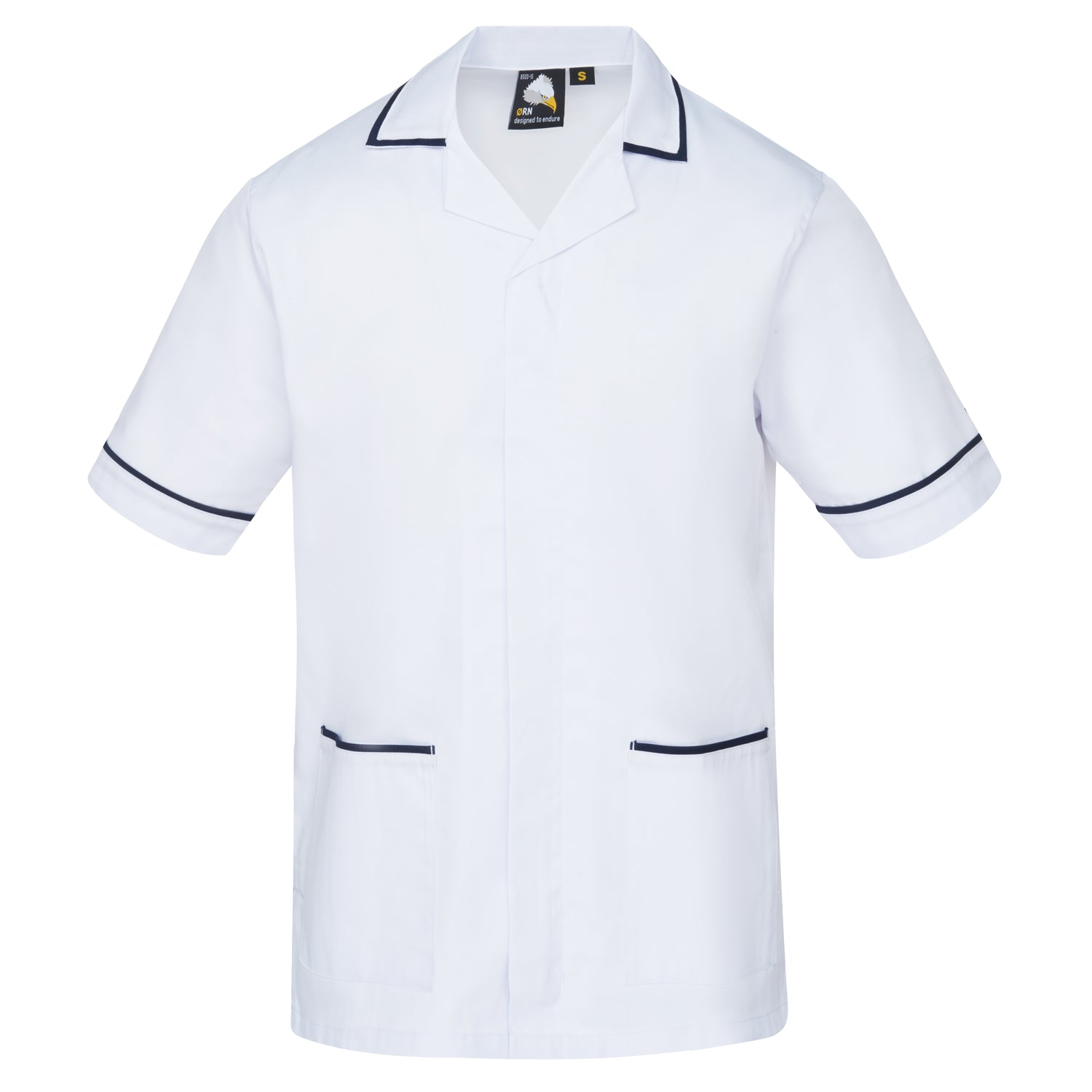 Darwin Male Tunic - White - Navy