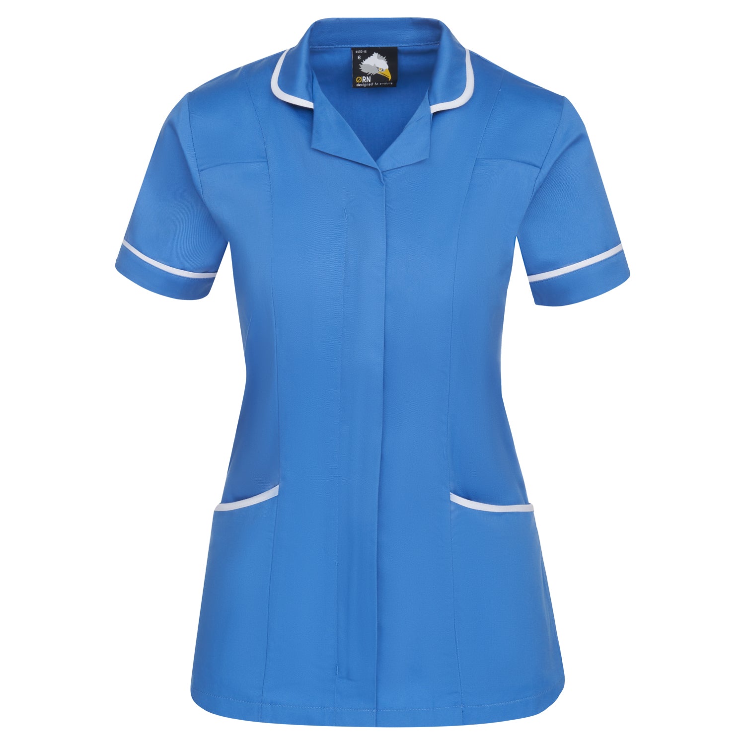 Florence Classic Tunic - Hospital Blue - White