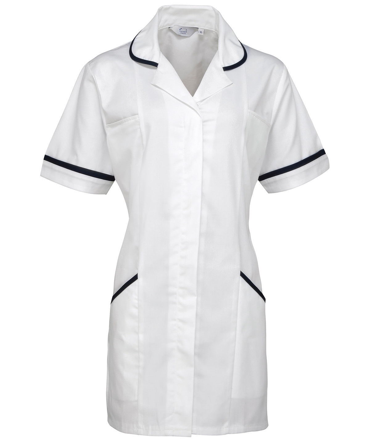 Nurses Vitality Tunic - White - Navy