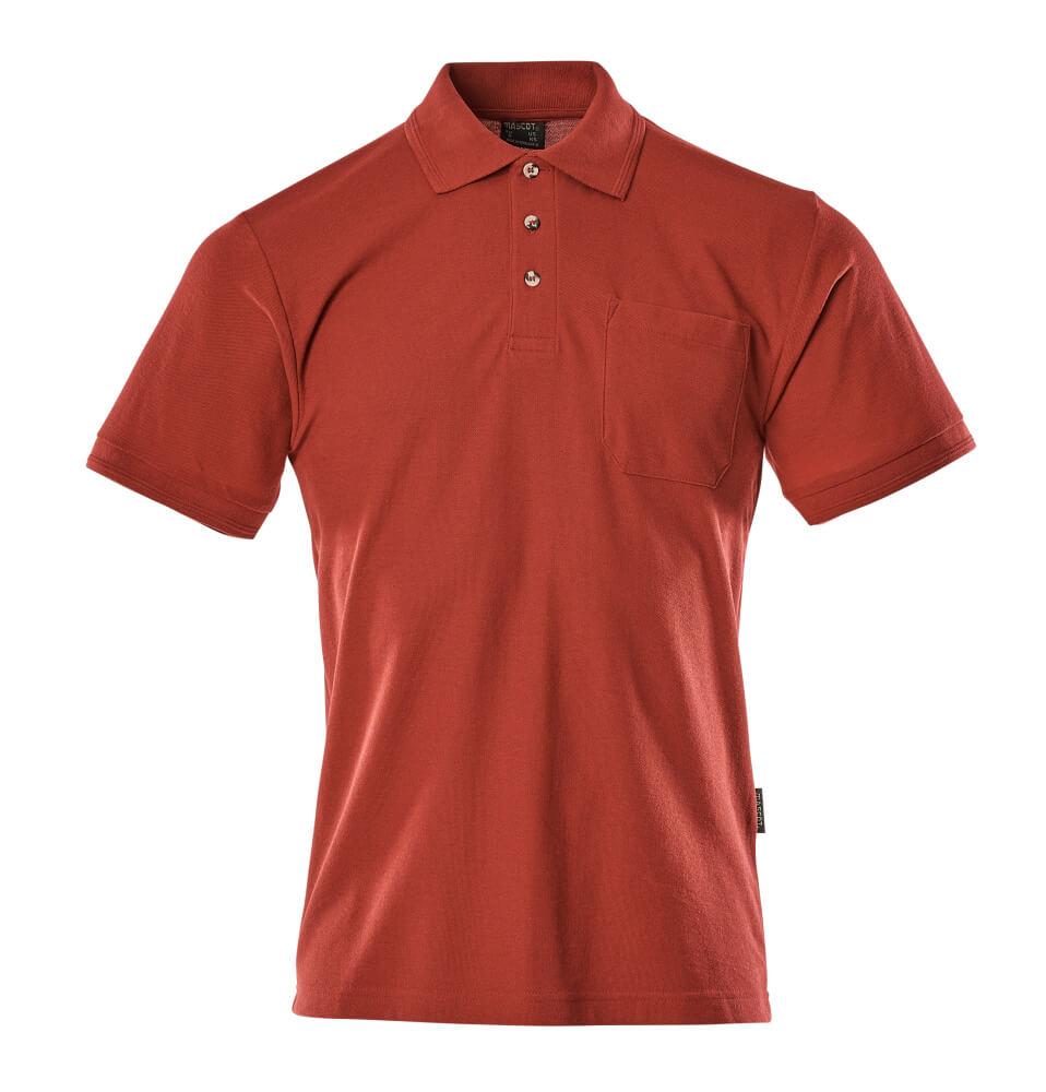 Mascot CROSSOVER  Borneo Polo Shirt with chest pocket 00783 red