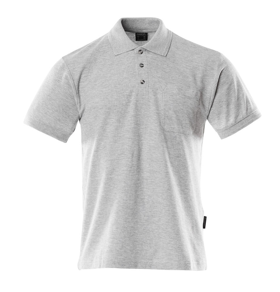 Mascot CROSSOVER  Borneo Polo Shirt with chest pocket 00783 grey-flecked