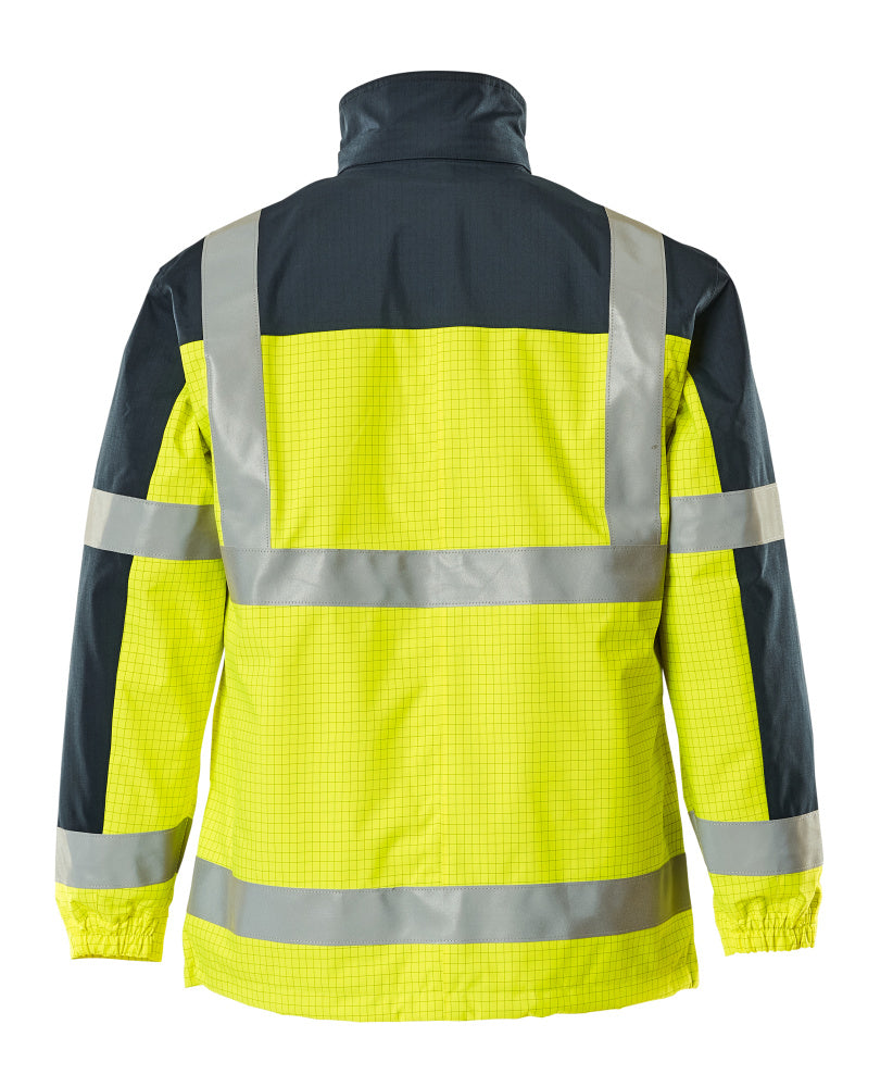 Mascot MULTISAFE  Lungern Parka Jacket 06831 hi-vis yellow/navy