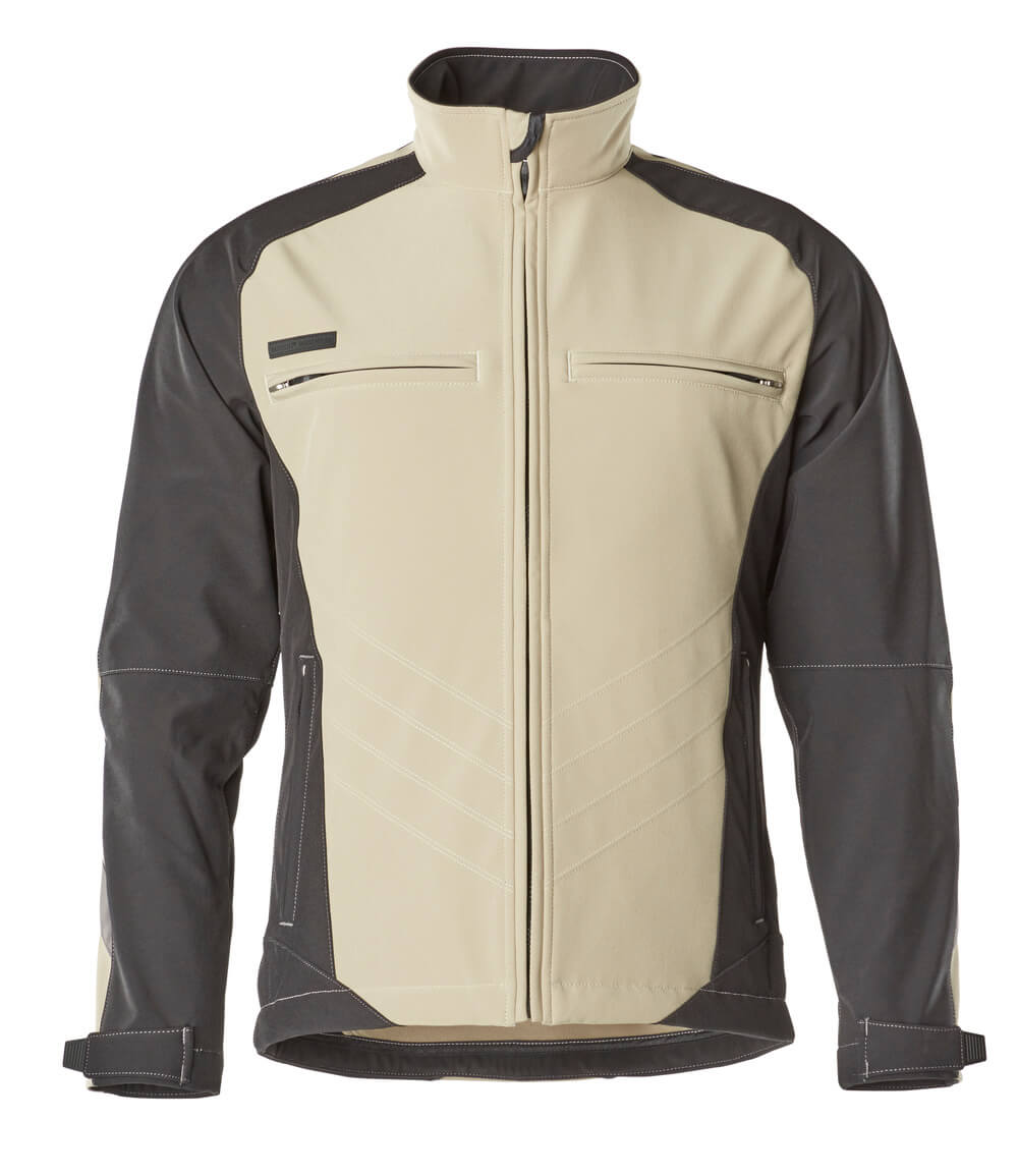 Mascot UNIQUE  Dresden Softshell Jacket 12002 light khaki/black