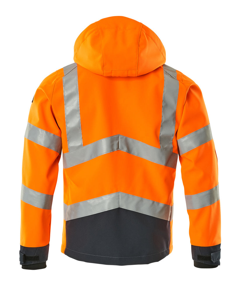 Mascot SAFE SUPREME  Blackpool Softshell Jacket 15502 hi-vis orange/dark navy