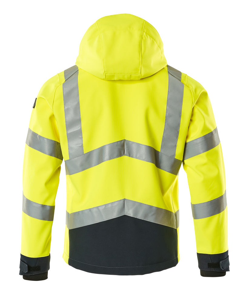 Mascot SAFE SUPREME  Blackpool Softshell Jacket 15502 hi-vis yellow/dark navy