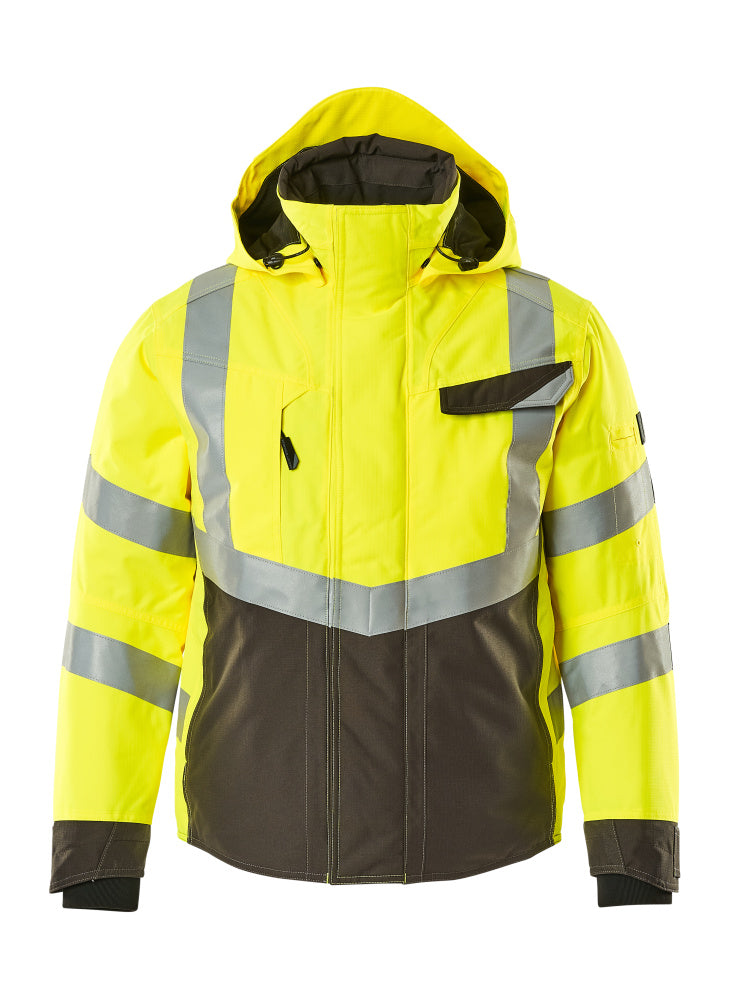 Mascot SAFE SUPREME  Hastings Winter Jacket 15535 hi-vis yellow/dark anthracite