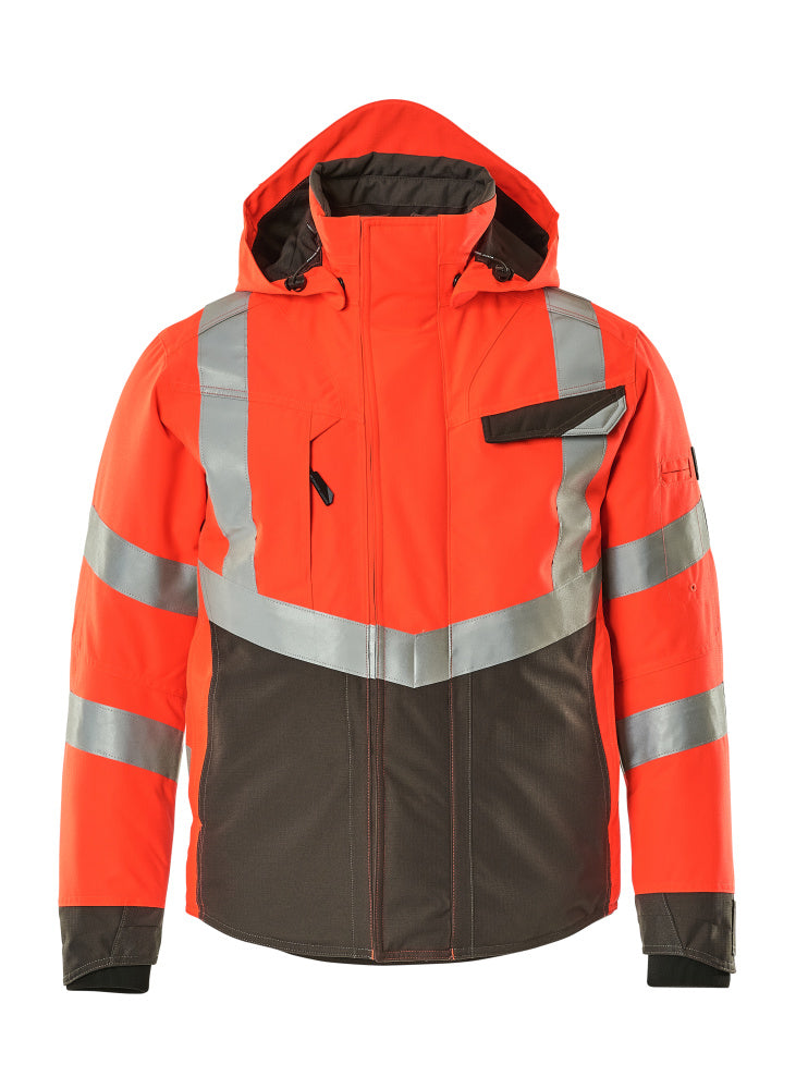 Mascot SAFE SUPREME  Hastings Winter Jacket 15535 hi-vis red/dark anthracite