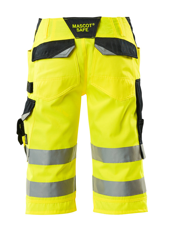 Mascot SAFE SUPREME  Luton Shorts, long 15549 hi-vis yellow/dark navy