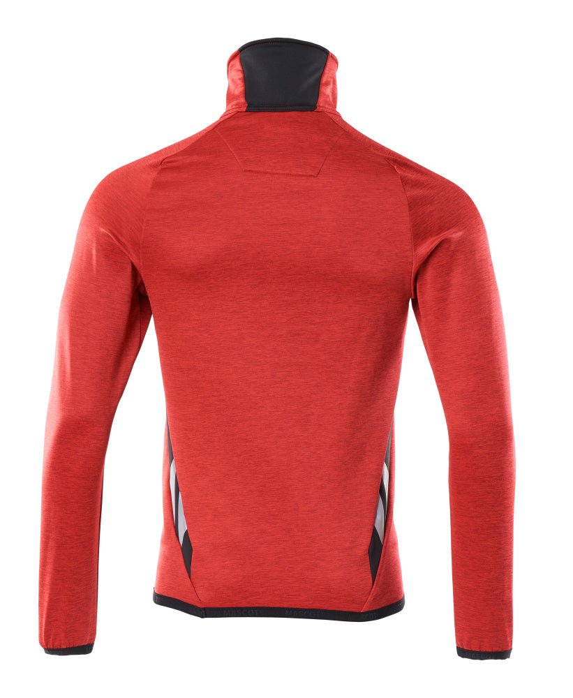 Mascot ACCELERATE  Fleece Jumper with half zip 18003 traffic red/black