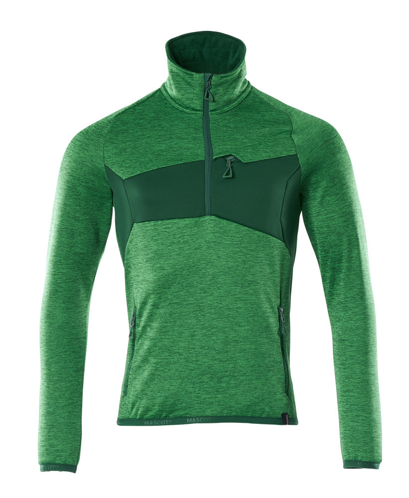 Mascot ACCELERATE  Fleece Jumper with half zip 18003 grass green/green