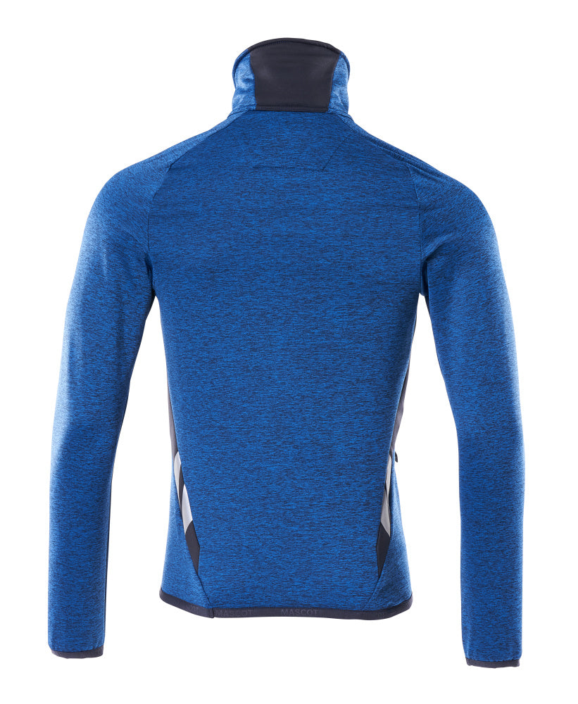 Mascot ACCELERATE  Fleece Jumper with half zip 18003 azure blue/dark navy