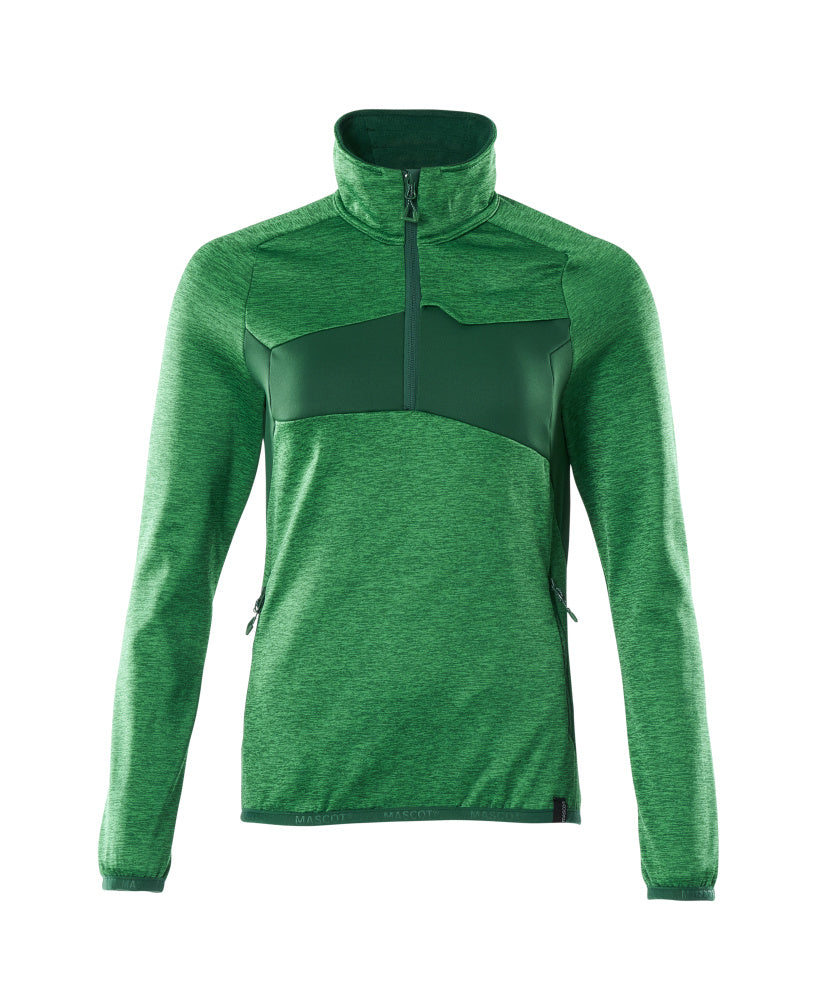 Mascot ACCELERATE  Fleece Jumper with half zip 18053 grass green/green
