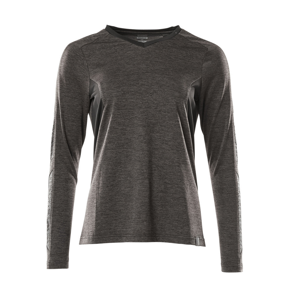 Mascot ACCELERATE  T-shirt, long-sleeved 18091 dark anthracite/black