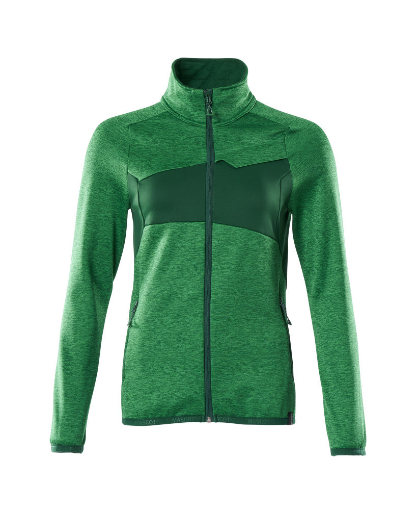 Mascot ACCELERATE  Fleece Jumper with zipper 18153 grass green/green