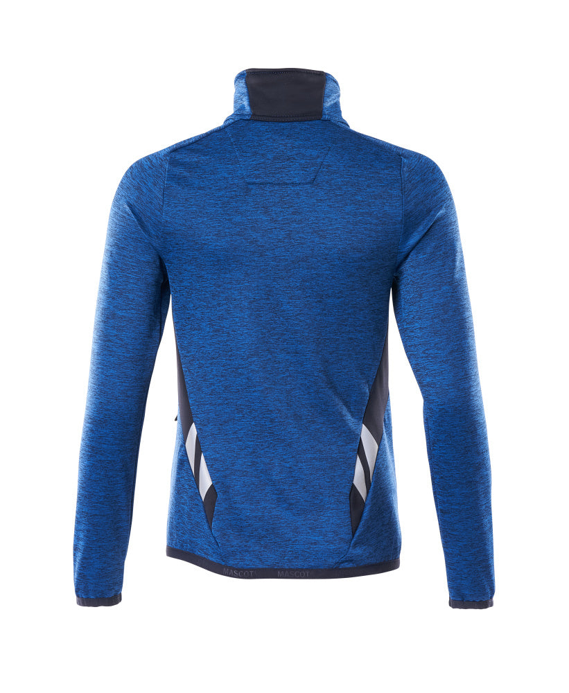 Mascot ACCELERATE  Fleece Jumper with zipper 18153 azure blue/dark navy