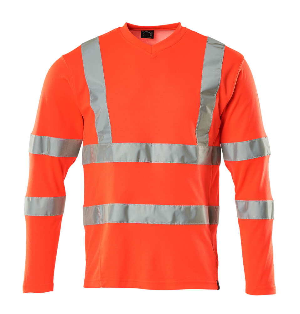 Mascot SAFE CLASSIC  T-shirt, long-sleeved 18281 hi-vis red