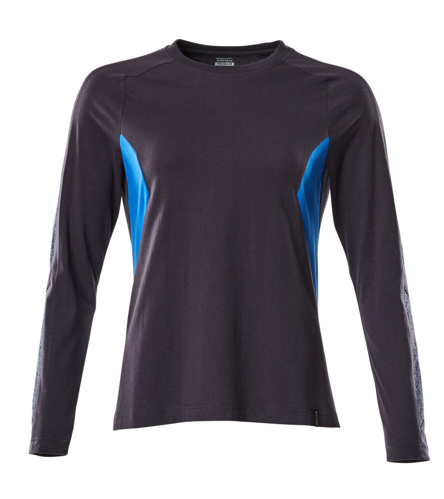 Mascot ACCELERATE  T-shirt, long-sleeved 18391 dark navy/azure blue