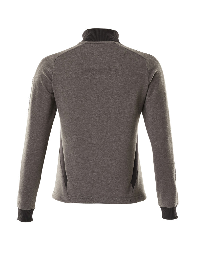Mascot ACCELERATE  Sweatshirt with zipper 18494 dark anthracite/black