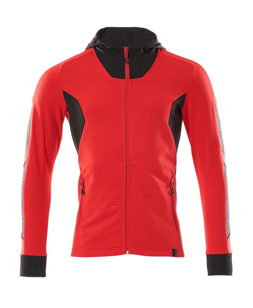 Mascot ACCELERATE  Hoodie with zipper 18584 traffic red/black