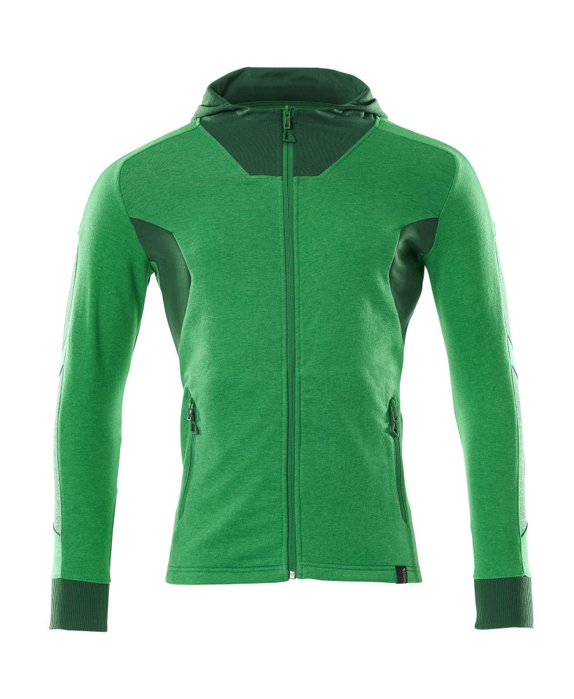 Mascot ACCELERATE  Hoodie with zipper 18584 grass green/green