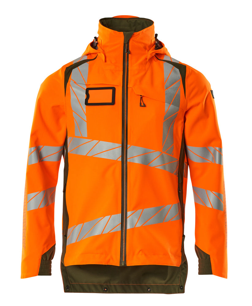 Mascot ACCELERATE SAFE  Outer Shell Jacket 19001 hi-vis orange/moss green