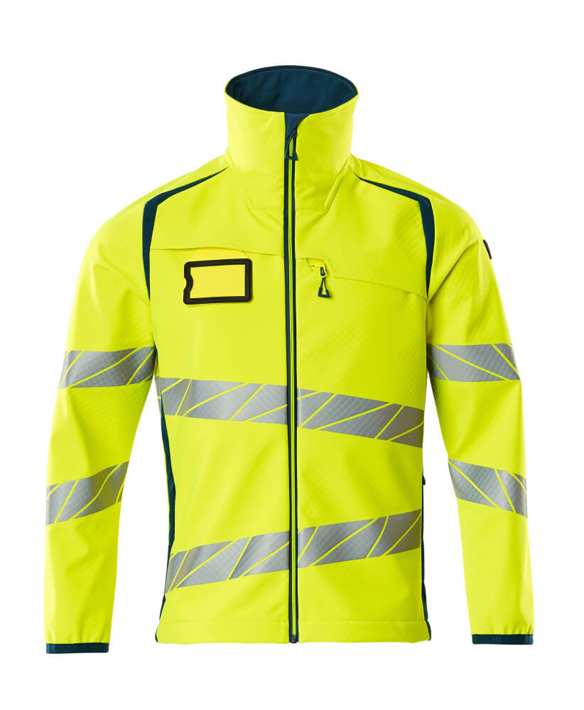 Mascot ACCELERATE SAFE  Softshell Jacket 19002 hi-vis yellow/dark petroleum